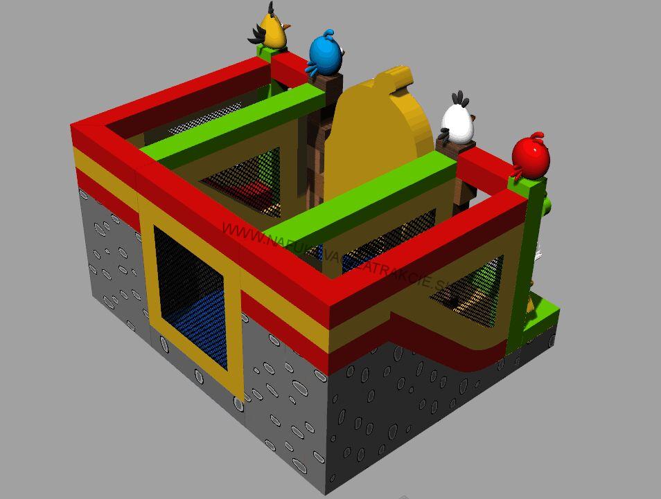 Nafukovací kombo ANGRY BIRDS "L"