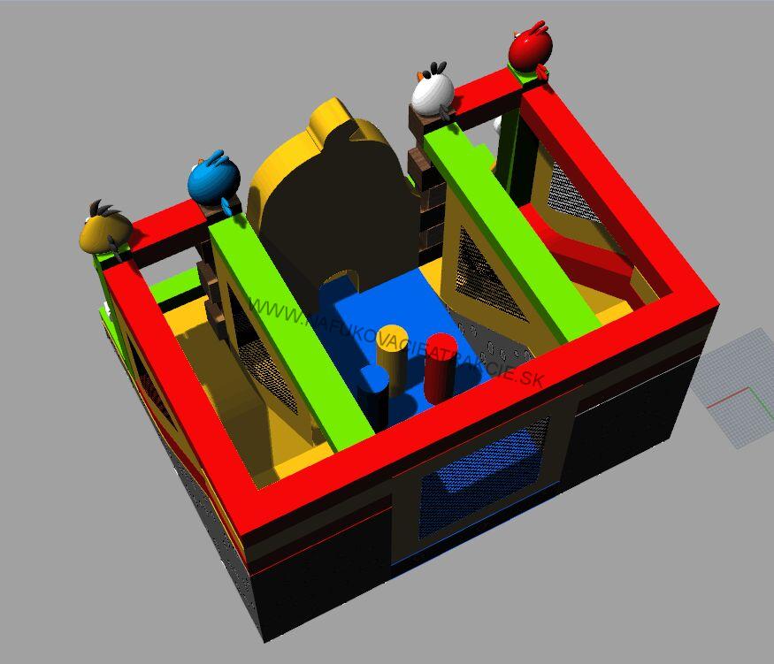 Nafukovací kombo ANGRY BIRDS "L"