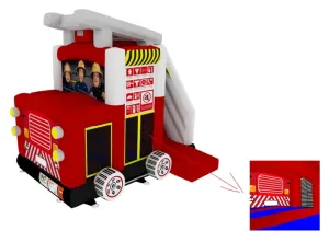 Nafukovací kombo Hasičský vůz