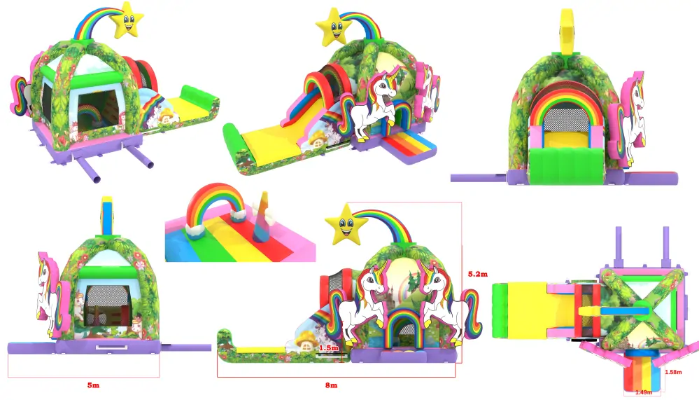 Nafukovací kombo Unicorns 2