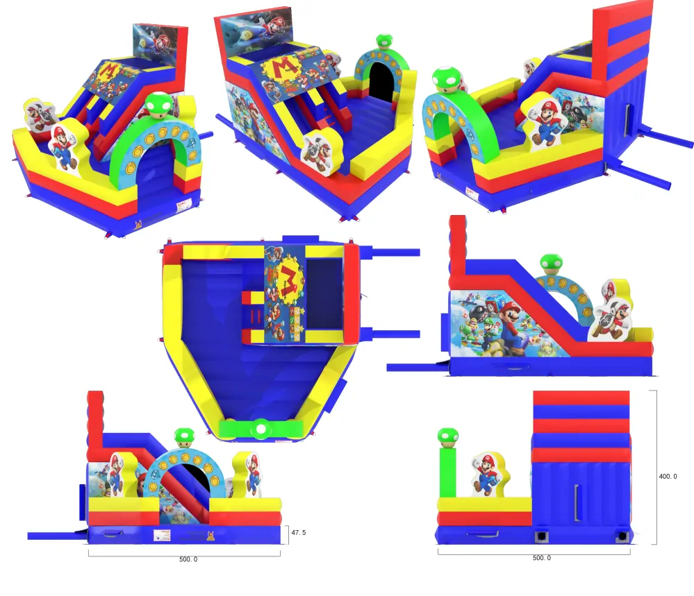 Nafukovací skluzavka Super Mario