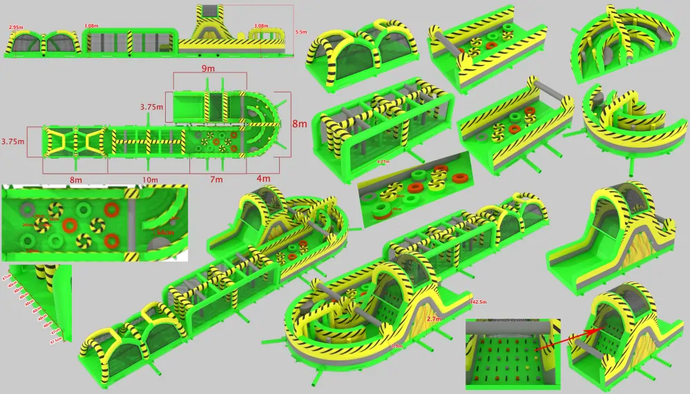 Nafukovací překážková dráha