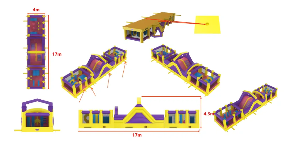 Nafukovací překážková dráha