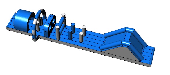 Překážková dráha - modrá "L"