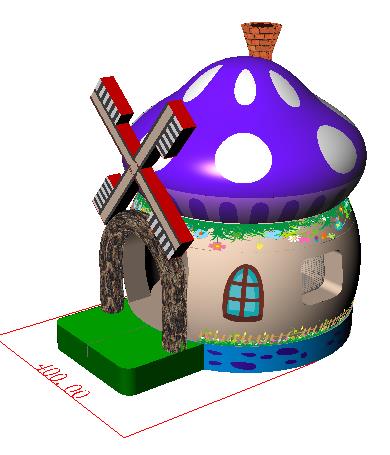 Nafukovací hrad - MLÝN "L"
