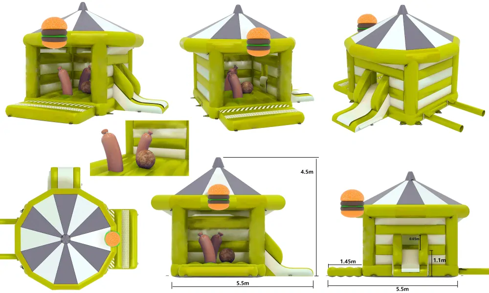 Nafukovací kombo Burgers