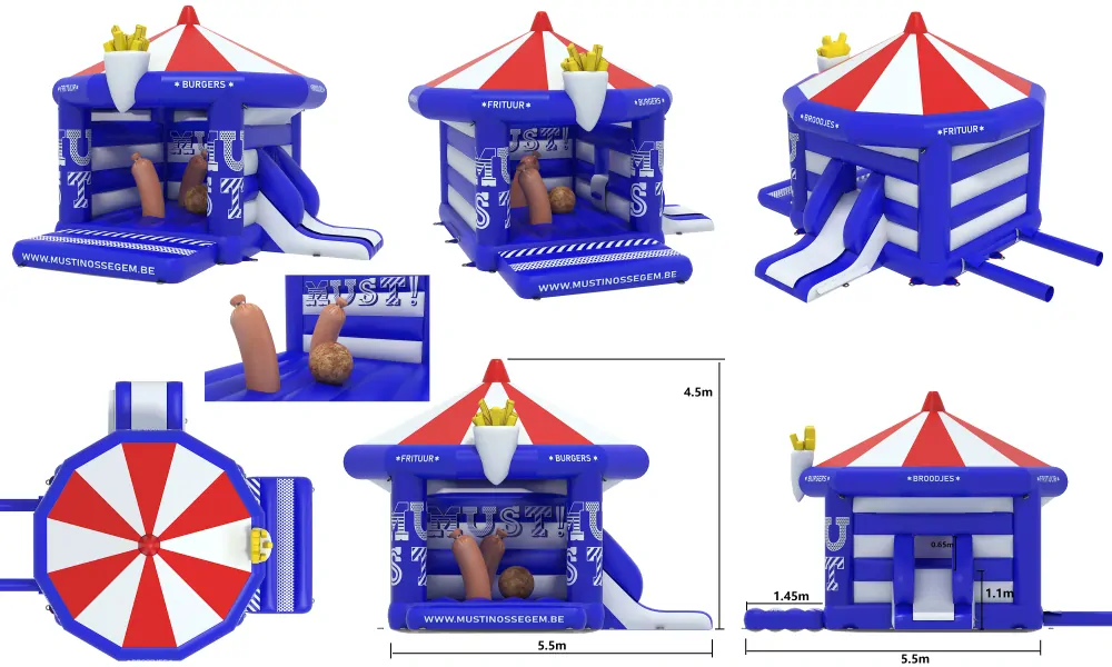 Nafukovací kombo Burgers 2