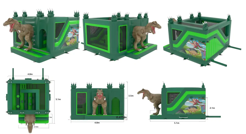 Nafukovací kombo Dinosauři 2