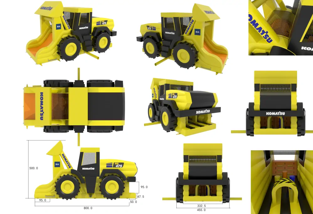 Nafukovací kombo Komatsu