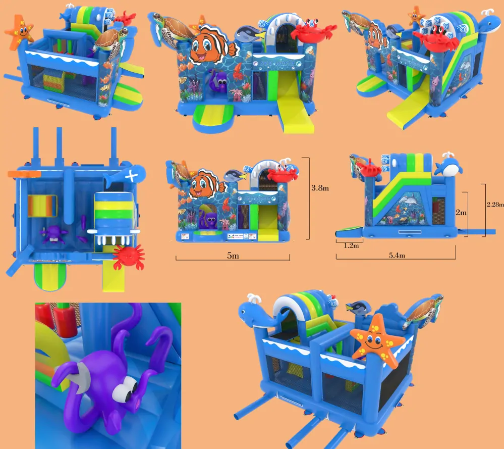 Nafukovací kombo Mořský svět 3