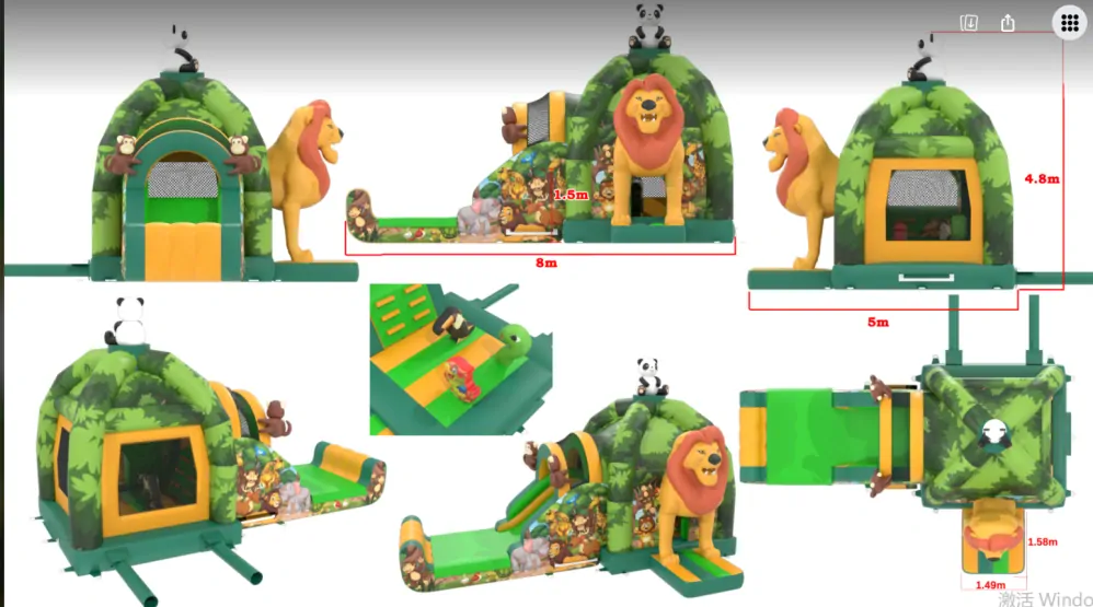 Nafukovací kombo Safari